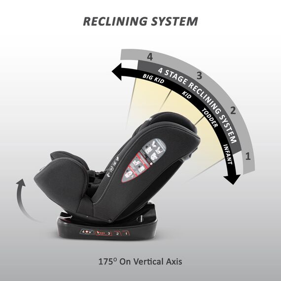 Teknum Evolve 2 Car Seat Group 0+/1/2/3 0–12 Years Up To 36Kg, Color: Black, 9 image