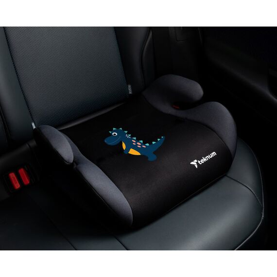 Teknum Dinosaur Car Seat Booster Group 2/3 15Kg–36Kg 4–12 Years, Color: Grey, 6 image
