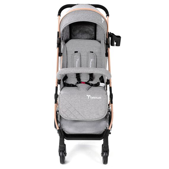 Teknum Explorer Travel Stroller Lightweight Cabin Friendly 6–36 Months Up To 15Kg, Color: Grey, 2 image