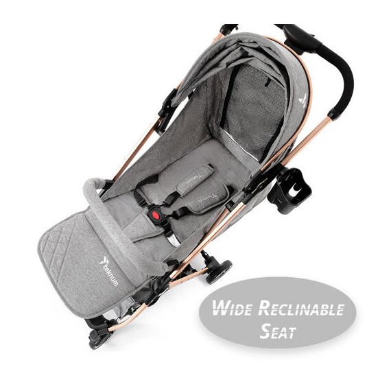 Teknum Explorer Travel Stroller Lightweight Cabin Friendly 6–36 Months Up To 15Kg, Color: Grey, 9 image