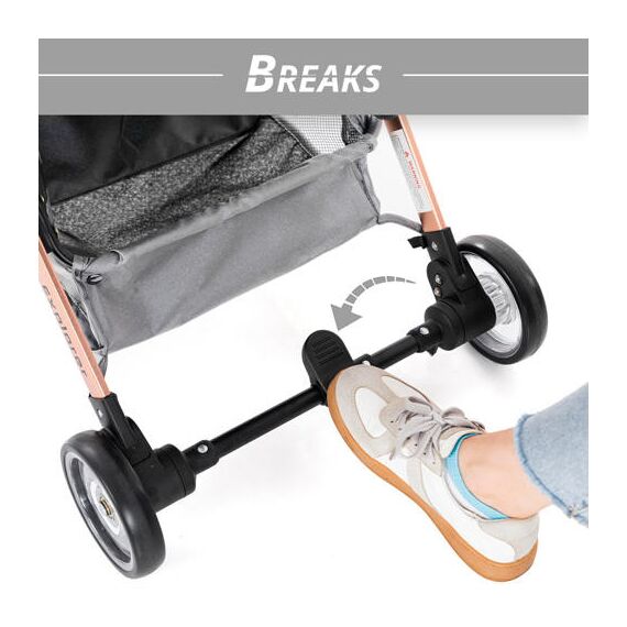 Teknum Explorer Travel Stroller Lightweight Cabin Friendly 6–36 Months Up To 15Kg, Color: Grey, 11 image
