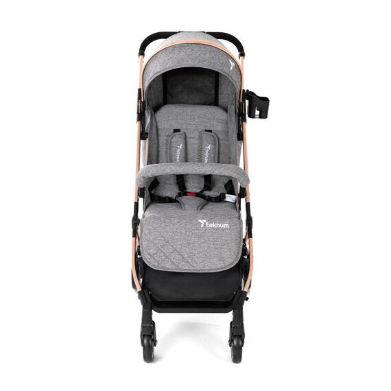 Teknum Explorer Travel Stroller Lightweight Cabin Friendly 6–36 Months Up To 15Kg, Color: Melange Grey, 2 image