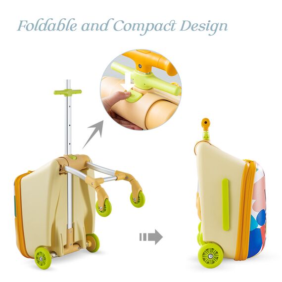 Teknum 3In1 Ride On Suitcase 34L 3+ Years Up To 70Kg, Color: Multicolor, 11 image
