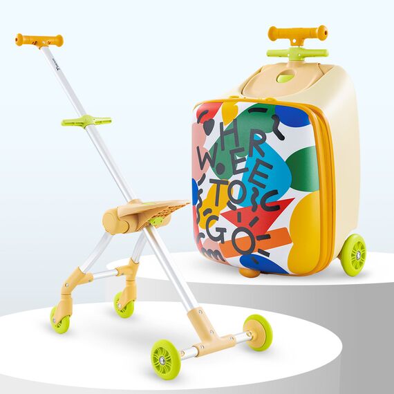Teknum 3In1 Ride On Suitcase 34L 3+ Years Up To 70Kg, Color: Multicolor, 17 image