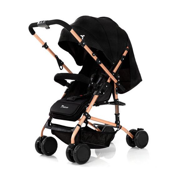Teknum Reversible Trip Baby Stroller 6–36 Months Up To 15Kg, Color: Black