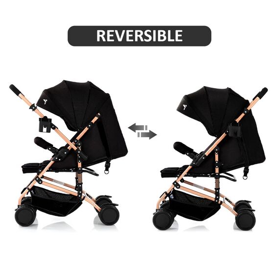 Teknum Reversible Trip Baby Stroller 6–36 Months Up To 15Kg, Color: Black, 12 image