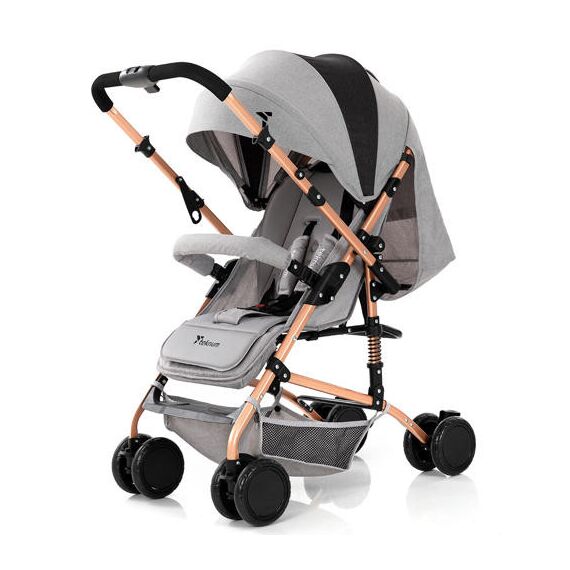 Teknum Reversible Trip Baby Stroller 6–36 Months Up To 15Kg, Color: Grey
