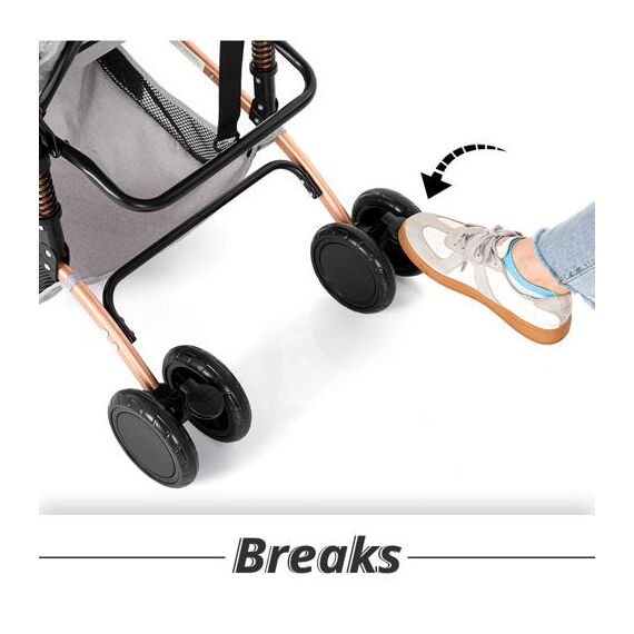 Teknum Reversible Trip Baby Stroller 6–36 Months Up To 15Kg, Color: Grey, 9 image
