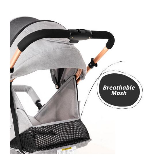 Teknum Reversible Trip Baby Stroller 6–36 Months Up To 15Kg, Color: Grey, 10 image