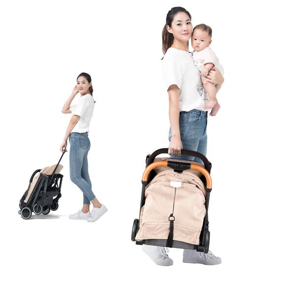 Teknum Travel Lite Stroller Sld Cabin Fold 0–4 Years Up To 22Kg, Color: Khaki, 10 image