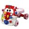 Teknum 3In1 Baby Walker Learning Table Game Panel With Musical Keyboard 6+ Months, Color: red