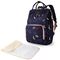 Sunveno Diaper Bag With Usb Charging Port And Changing Pad, Color: Navy Blue