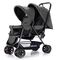 Teknum Double Baby Stroller Twin 6-36 Months 20Kg, Color: Dark Grey