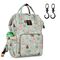 Sunveno Diaper Bag Xl Green Dream With Stroller Hooks, Color: Mint Green