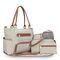 Little Story Diaper Bag Set Of 6 With Hooks, Color: Ivory