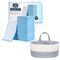 Little Story Diaper Caddy With 100Pcs Changing Mats, Color: Grey