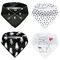 Little Story Bandana Drool Bibs Set Of 5, Color: Black & White
