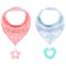 Little Story Bandana Drool Bibs Set Of 2 Love