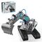 Little Story Diy Hydraulic Power Principle 3-In-1 Excavator / Bulldozer / Jcb Toy (130 Pcs), Stem Series - Grey