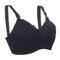 Okus Basic Cotton Maternity & Nursing Bra, Color: Black, Maternity Size: XXL