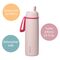 b.box 690mL Insulated Flip Top Bottle, Color: pink