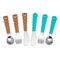 Melii Utensil Set Cat & Bulldog 6 Pcs, Color: Brown & Blue