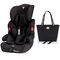 Teknum Nova Car Seat Travel Combo Group 1/2/3 9Kg-36Kg With Luxury Diaper Bag, Color: Black