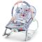 Teknum 3-In-1 Rocker Baby Seat & Recliner With Soothing Music Party Grey Up To 18Kg