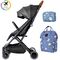 Teknum Travel Lite Baby Stroller Compact Foldable Cabin Size With Sunveno Unicorn Diaper Bag And Clutch Combo