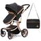 Teknum 3In1 Luxury Pram Stroller With Diaper Bag 0-3 Years