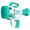 Little Story 108 Holes Bubble Machine Gun With Light For Kids Indoor & Outdoor, Color: Cyan