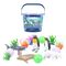 Little Story 17 Pcs Ocean World Bucket Set With Marine Animals And Ocean Ball Accessories