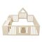 Little Story Portable Playpen With Bookshelf, Toy Storage And Play House