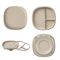 b.box 2 in 1 Suction Plate with Removable Divider, Color: Latte