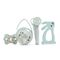 Suavinex Welcome Baby Feeding Gift Set of 5 for New Born Baby, Feeding Bottles, Pacifier, Pacifier Holder & Powdered Milk Dispenser, Color: Green