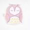Babyjem Cherry Seeds Filled Velvet Colic Owl Shaped Pillow 0 Months+, Color: Multicolor