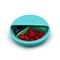 Melii Spin 3 Compartment Snack Container, Color: Turquoise