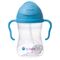 b.box Sippy Cup | Drink from Any Angle | Fliptop, Weighted Straw, Leak Proof & Easy Grip | From 6m+ | 240ml, Color: Blue