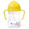 b.box Sippy Cup | Drink from Any Angle | Fliptop, Weighted Straw, Leak Proof & Easy Grip | From 6m+ | 240ml, Color: Lemon