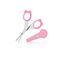Babyjem 2-Piece Nail Scissors with Case Set for Babies 0 Months+, Color: pink