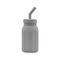 Melii Silicone Water Bottle with Straw 230 ml, Color: Grey