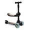 MoMi Kiuru 2-in-1 Scooter and Ride-On, Color: Black