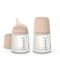 Suavinex Zero Zero Anti-Colic Baby Bottle Adaptable Flow 180 ml 2 Pcs, Color: Light