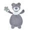 Babyjem Sleep Buddy with Teether 0+ Months, Color: Grey