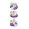Babyjem Breast Feeding and Support Pillow, 0 Months+, Color: Blue