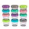 Melii Glass Food Storage Container 12 pcs Set (6 x 4oz & 6 x 2oz)