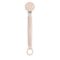 Suavinex Baby Pacifier Clip Made of Soft Fabric Attached to Baby's Clothing Prevent Pacifiers Falling on Floor 0+ Months, Color: pink