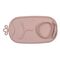 b.box Roll + Go Mealtime Mat with 3 Section Divider and Spoon, Color: Blush
