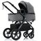 Teknum 3In1 Compacto Baby Stroller With Bassinet Air Cabin Friendly 0-36 Months, Color: Dark Grey