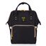 Sunveno Mamma Diaper Backpack And Breast Pump Bottle Bag Set, Color: Black, 7 image